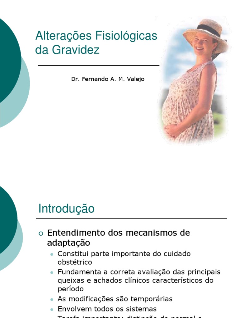 Alterações Fisiológicas na Gravidez | PDF | Útero | Gravidez