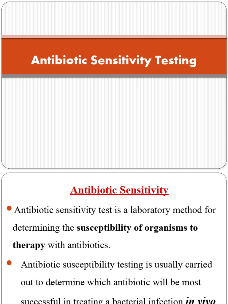 8 - Antibiotic Sensitivity Test | PDF | Microbiology | Laboratory ...