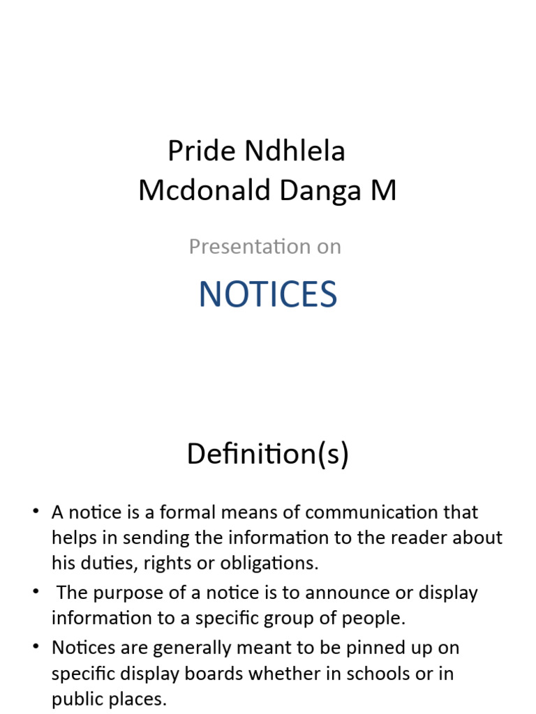Public Notice | PDF | Information | Grammar