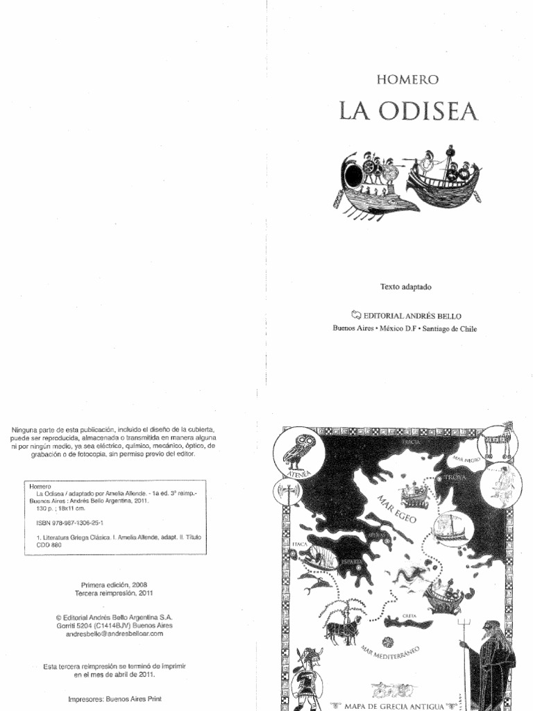 La Odisea De Homero Pdf