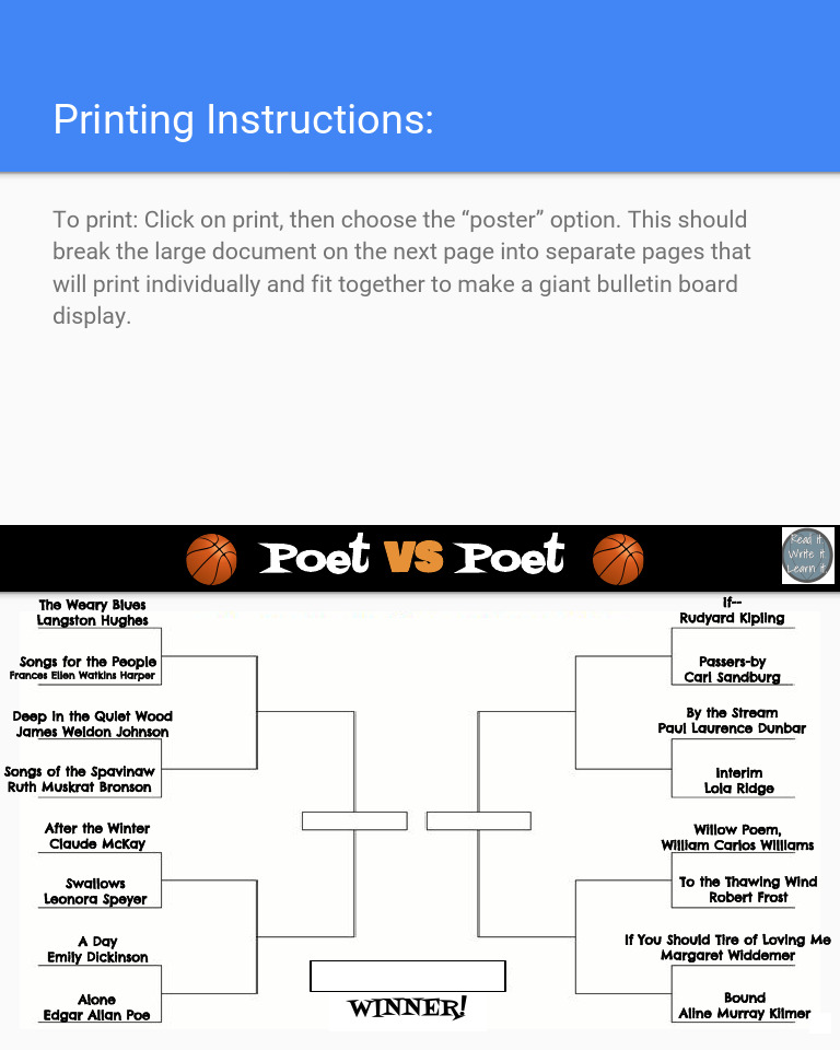 BRACKETS Poet VS Poet - Version 2 | PDF