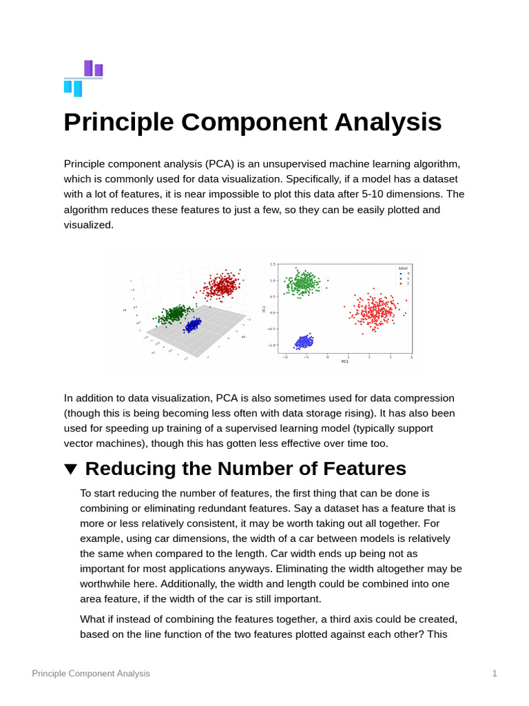 Principle Component Analysis | PDF | Principal Component Analysis ...