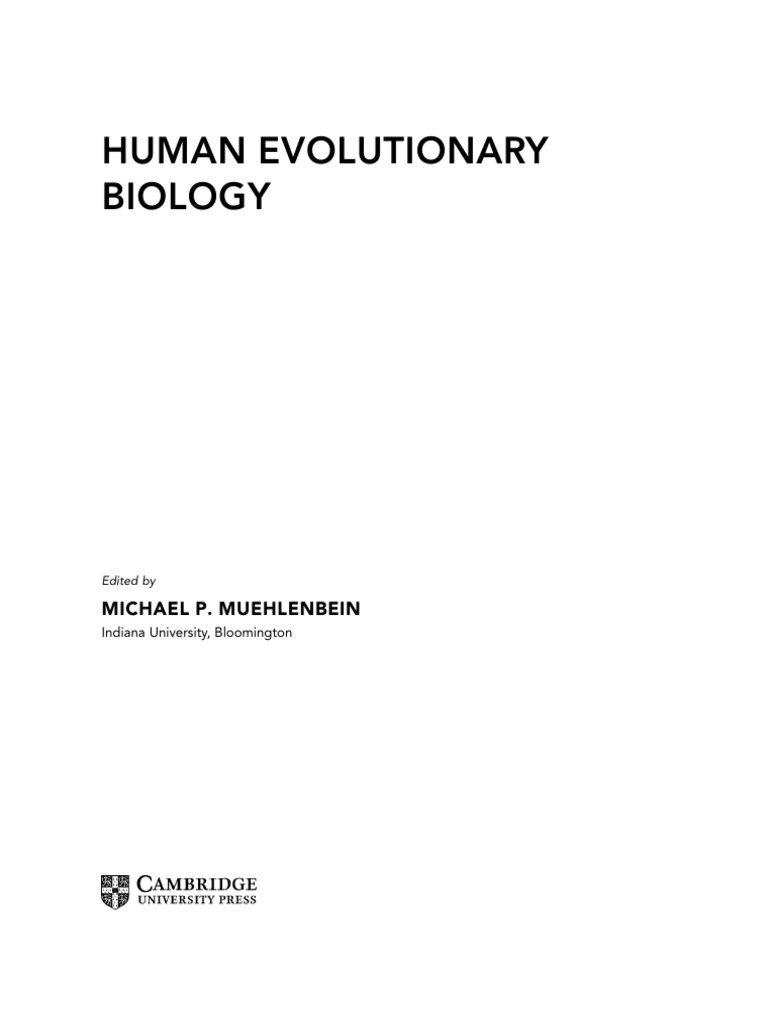 Little MA. 2010. Human Evolutionary Biology. Part I. 3 | PDF | Race ...