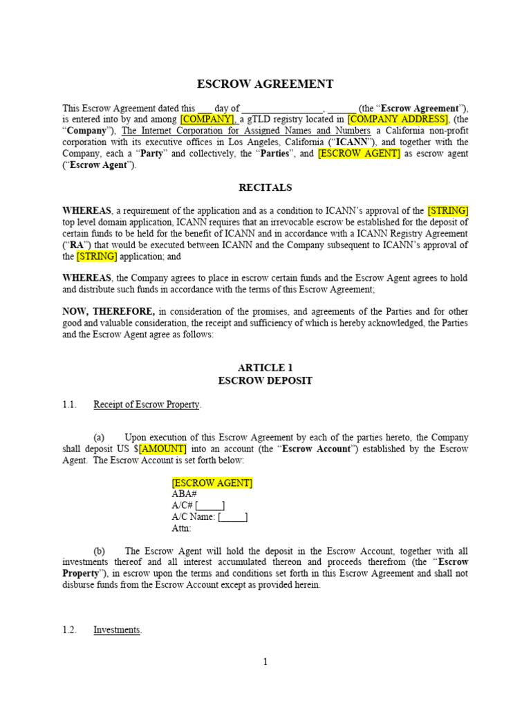 Software Escrow Agreement Overview | PDF | Indemnity | Mail
