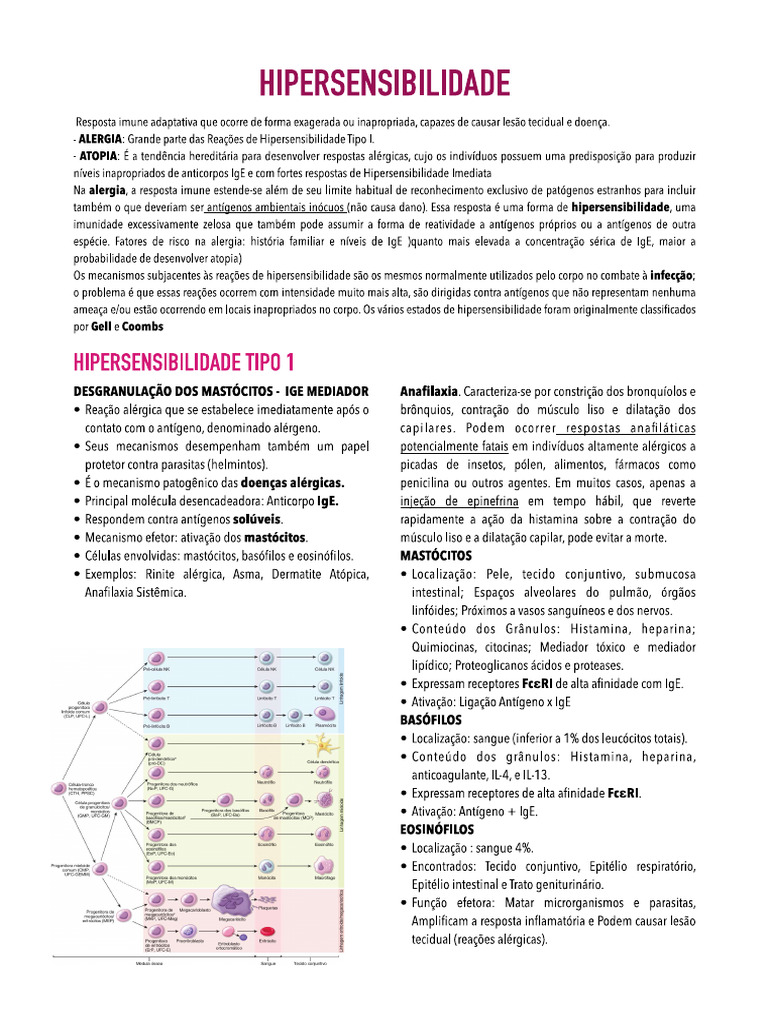 Hipersensibilidade | PDF