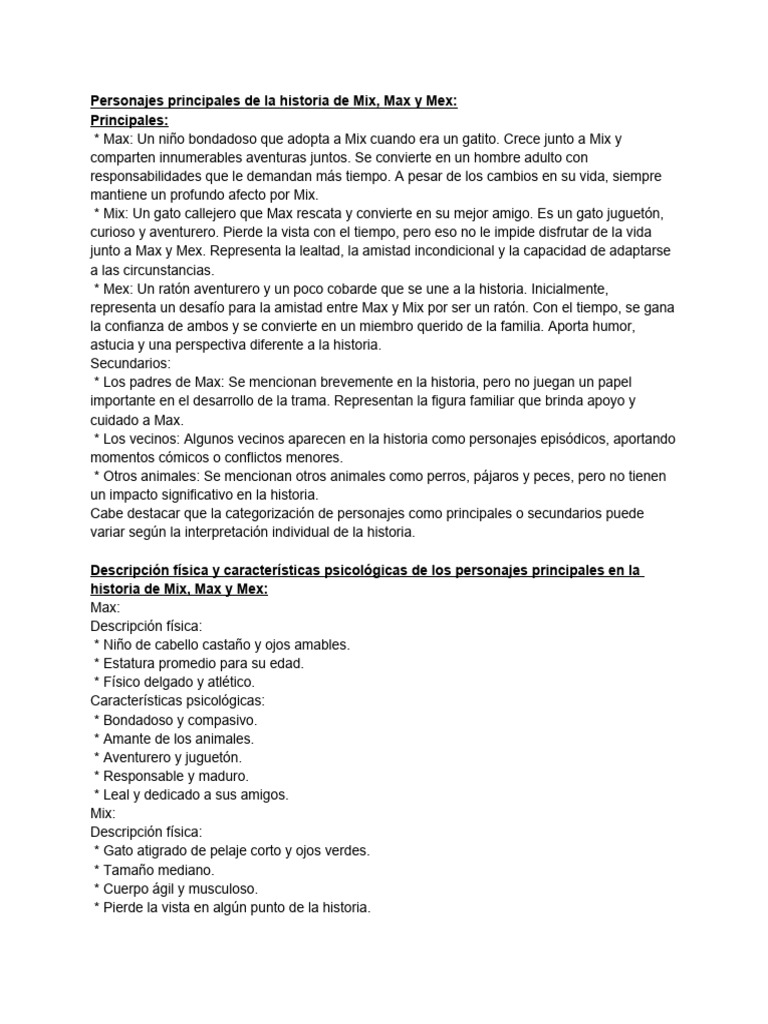 Para Estudiar Historia de Mix, Max y Mex Descargar gratis PDF Gatos