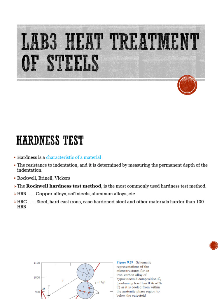 Heat Treatment Hardness Testing of Steels | PDF