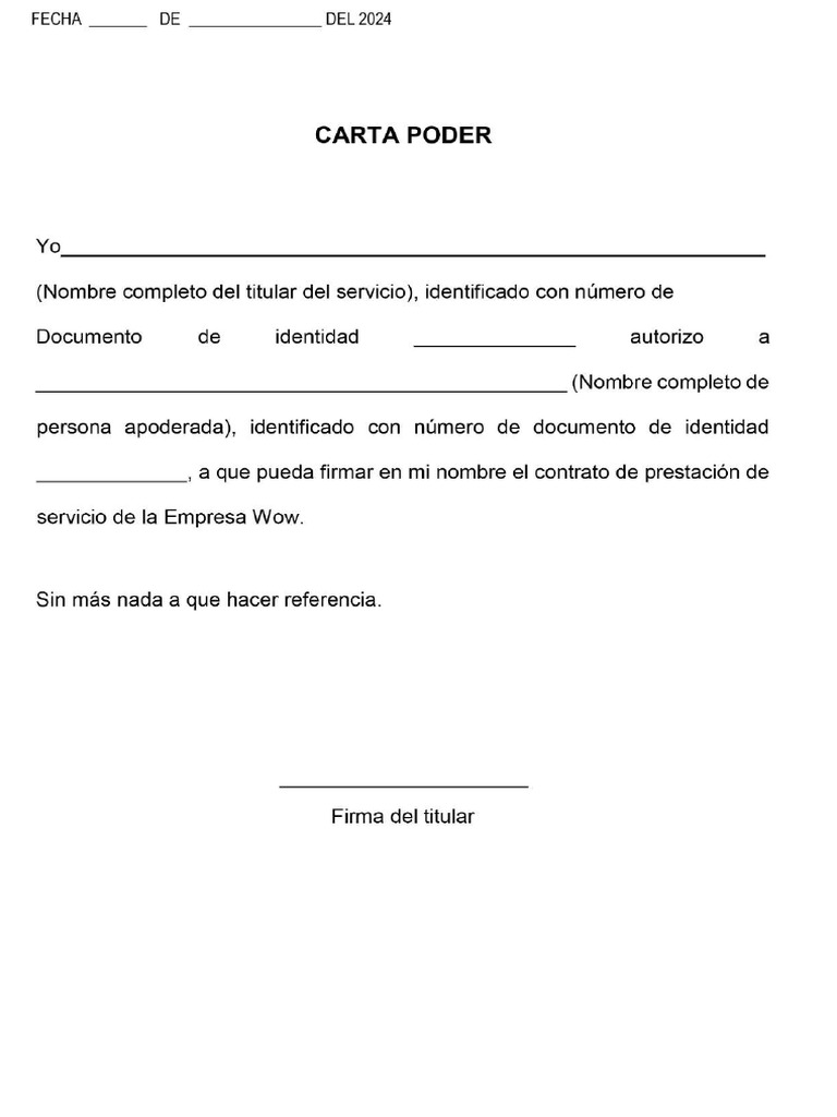 Carta Poder | PDF