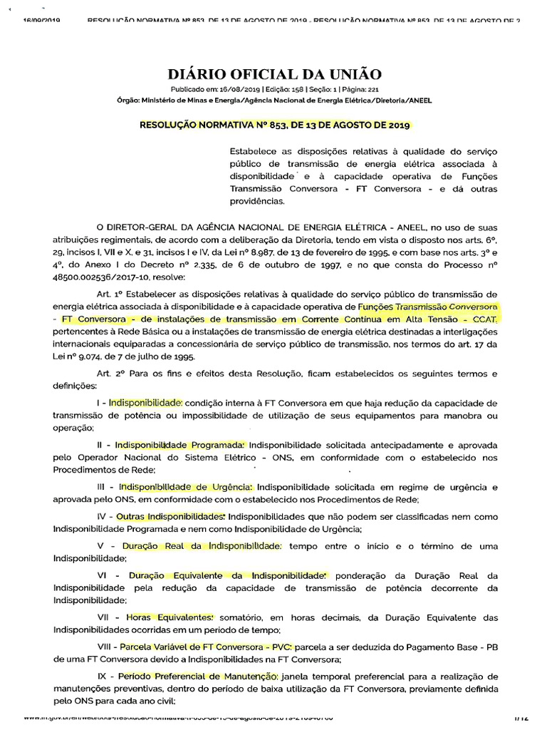 Ren 853-2019 de 13.08.2019 | PDF
