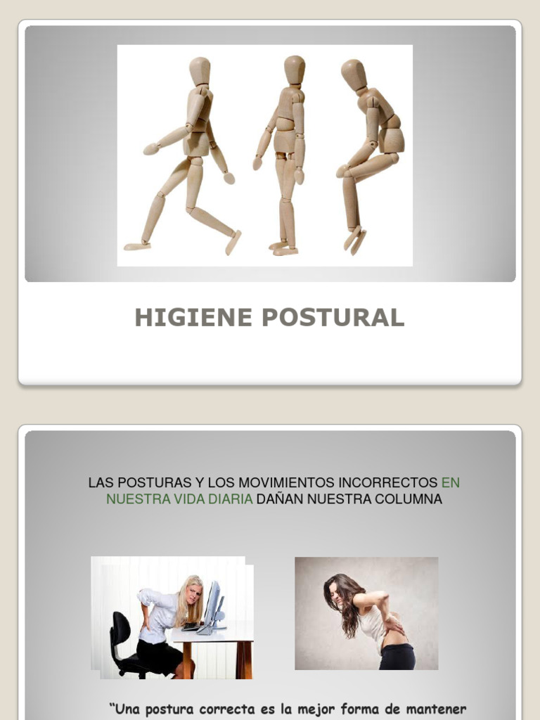 Higiene Postural: Claves para una Columna Saludable | PDF | La columna ...