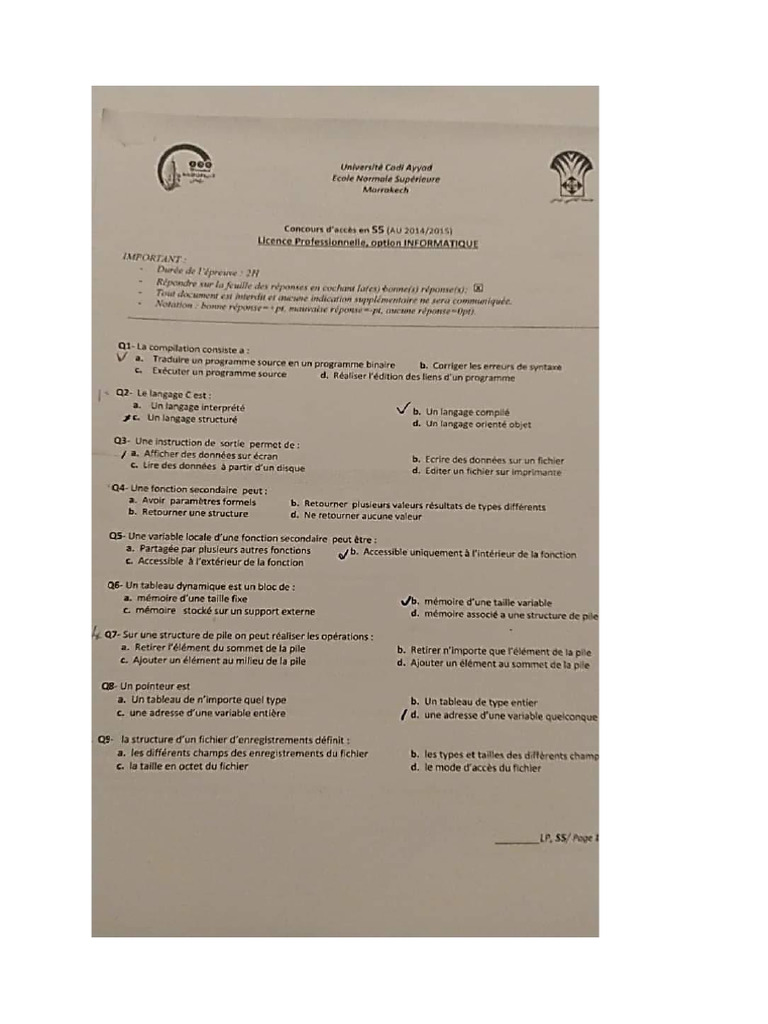 Licence Prof Informatique | PDF