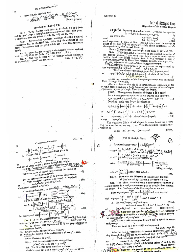 Coordinate Geometry Pdf