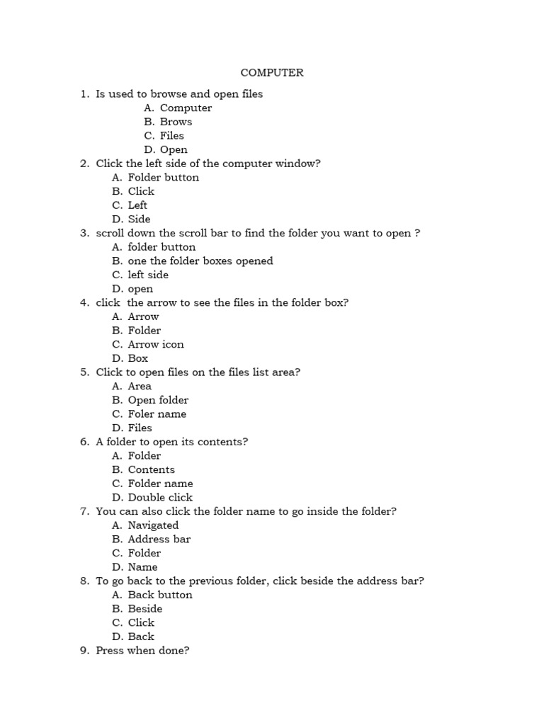 COMPUTER | PDF | Language Arts & Discipline