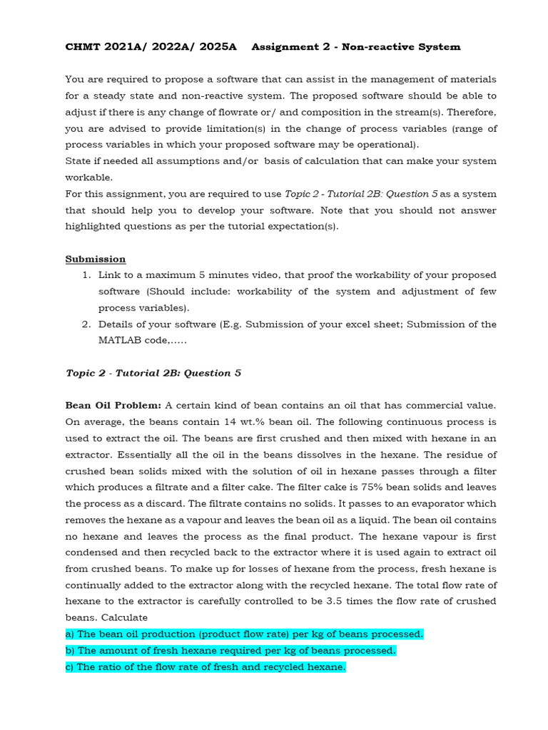 Engineering Software Proposal | PDF | Filtration | Chemical Engineering