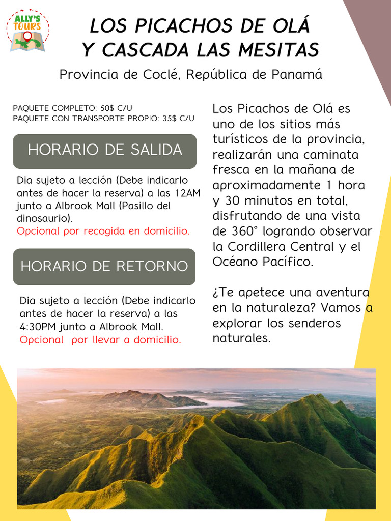 Aventura en Picachos de Olá y Cascada | PDF