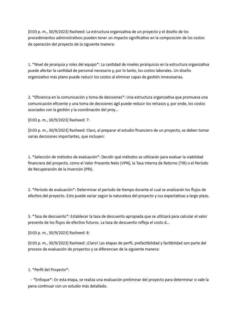 Impacto de la Estructura en Proyectos | PDF | Evaluación del ciclo de ...