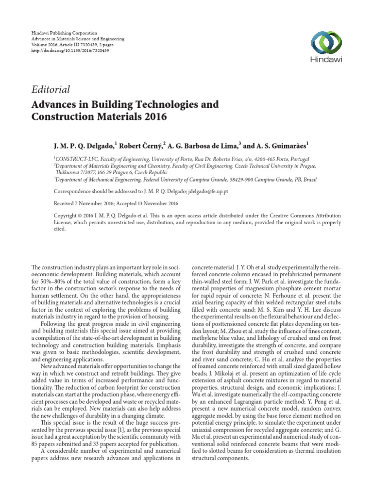 Advances in Building Technologies and Construction | PDF | Concrete ...