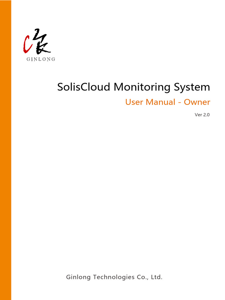 SolisCloud Monitoring System V2.0 Owner | PDF | Power Inverter | Computing