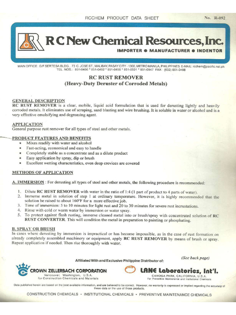 RC Rust Remover PDF
