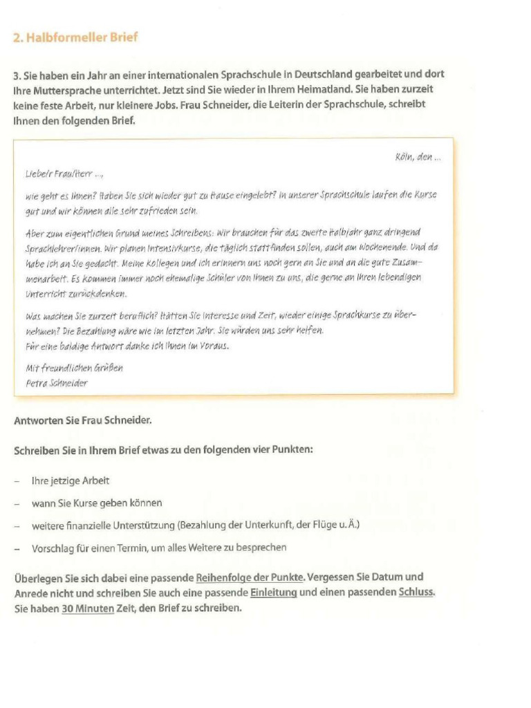 TELC BRIEF SCHREIBEN B1 visual data 3