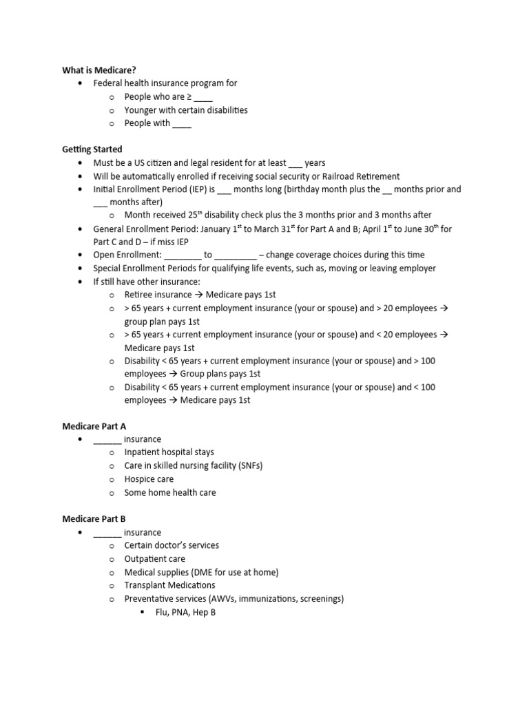 Medicare Overview and Enrollment Guide | PDF | Medicare (United States ...