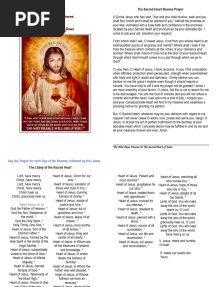 9 Days Novena To The Sacred Heart of Jesus