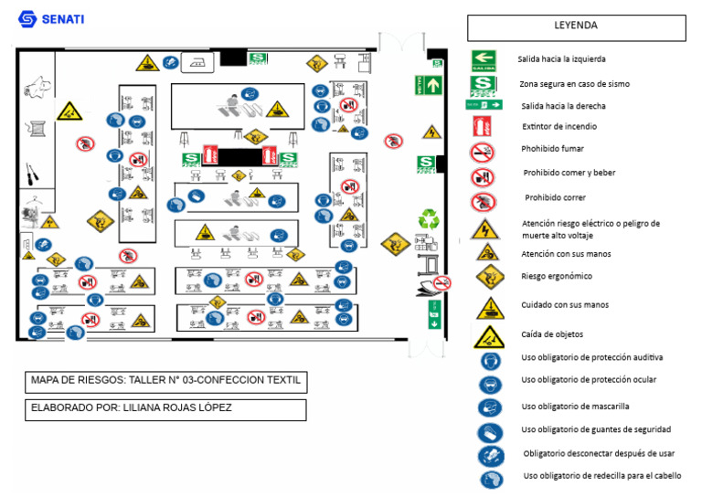 Entregable 1 mapa de riesgo taller 3 confeccion textil | PDF