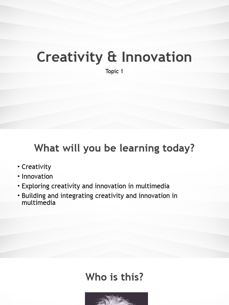 Creativity and Innovation in Multimedia | PDF | Creativity | Multimedia