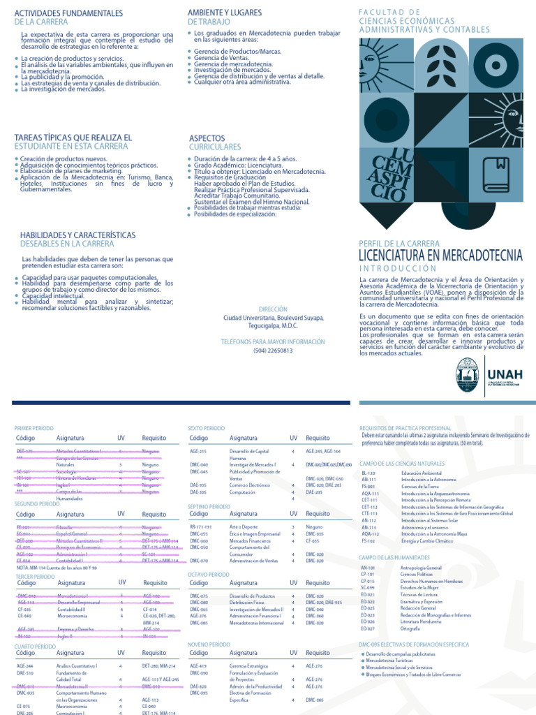 Licenciatura en Mercadotecnia 2022 | PDF | Marketing | Investigación de ...