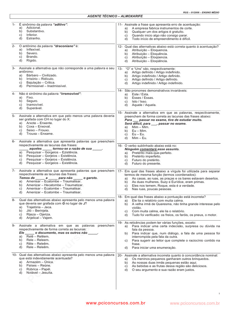 Prova 3 | PDF | Brasil | Paraguai