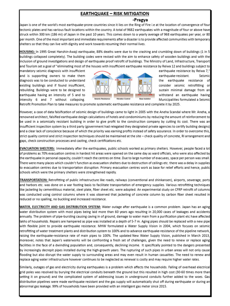 Earthquake Risk Mitigation Strategies | PDF | Earthquakes | Disasters