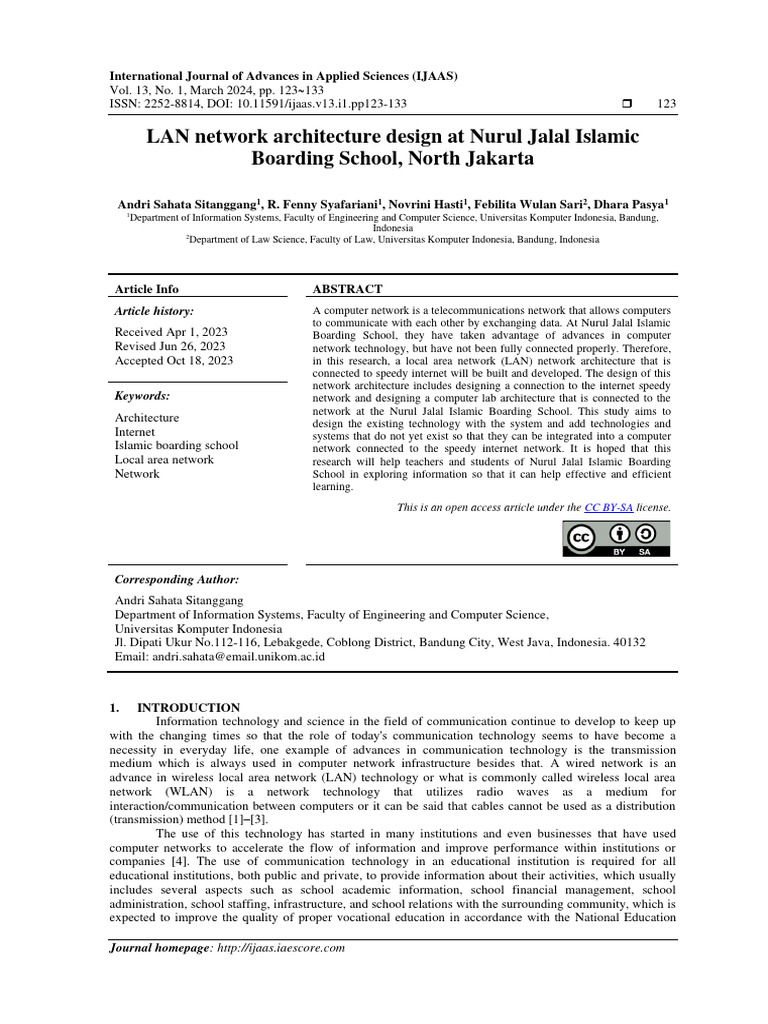 LAN Architecture Design for Islamic School | PDF | Computer Network ...