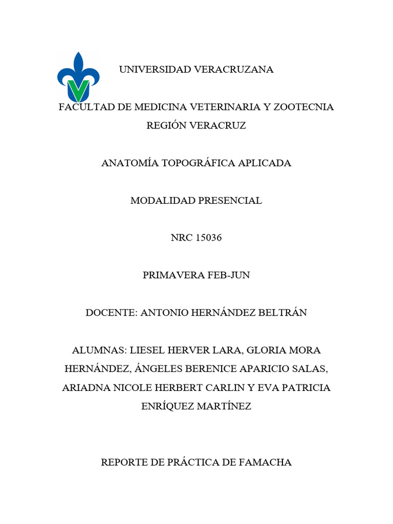 Evaluación FAMACHA en Ovinos | PDF | Oveja | Medicina CLINICA