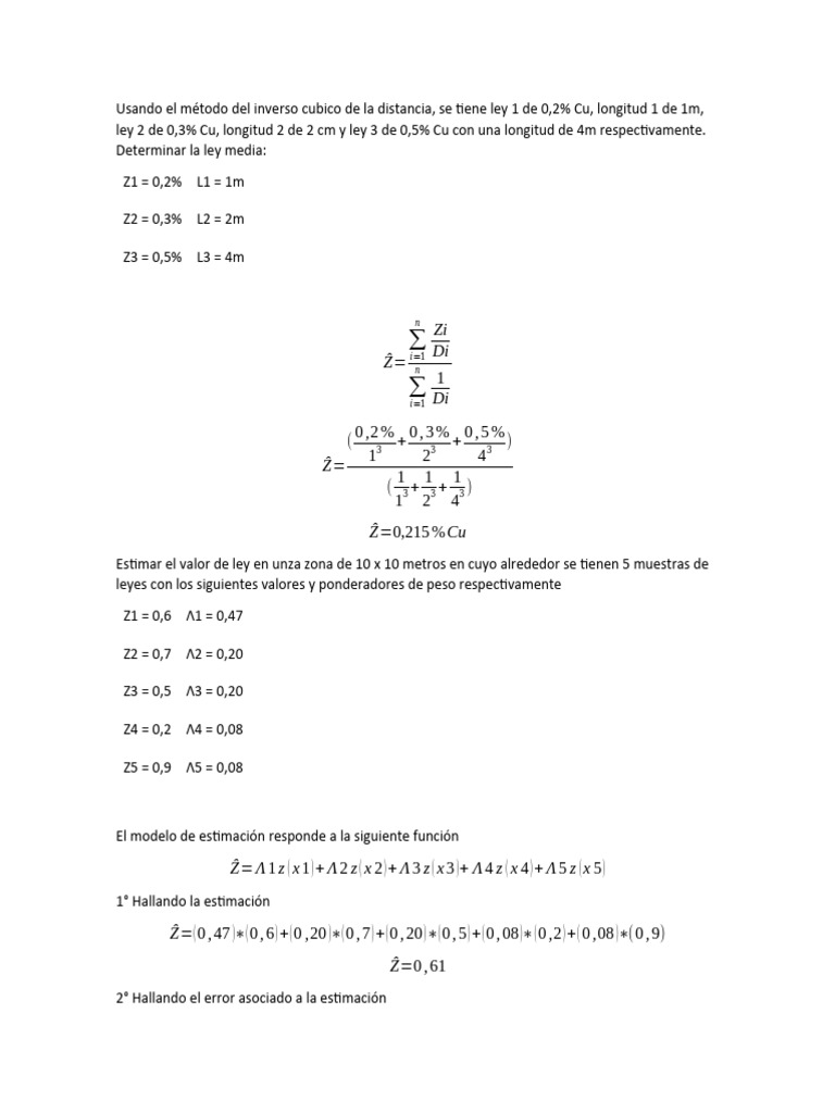 Usando El Método Del Inverso Cubico de La Distancia | PDF