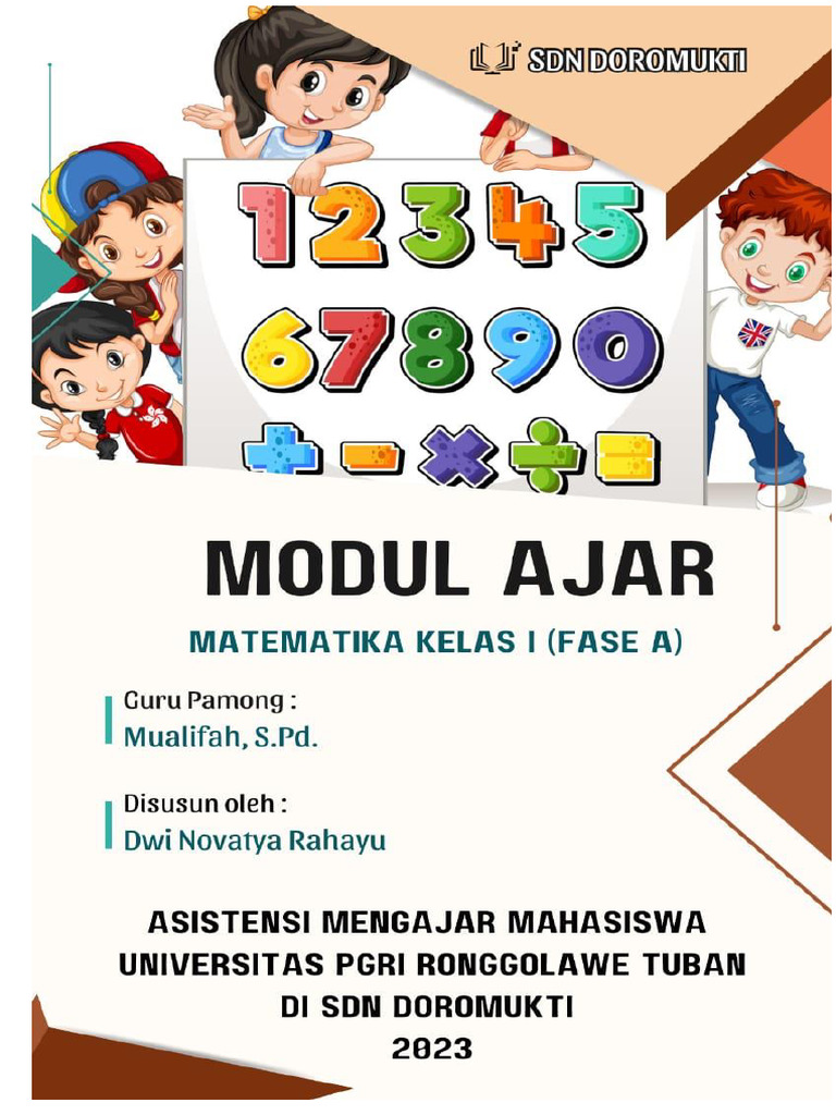 Modul Ajar Matematika Kelas 1 SD | PDF | Karier & Perkembangan