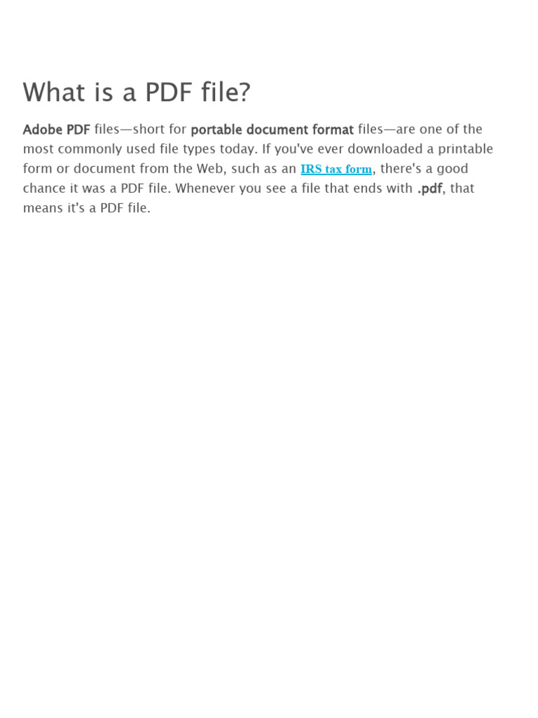 Understanding PDF Files Explained | PDF