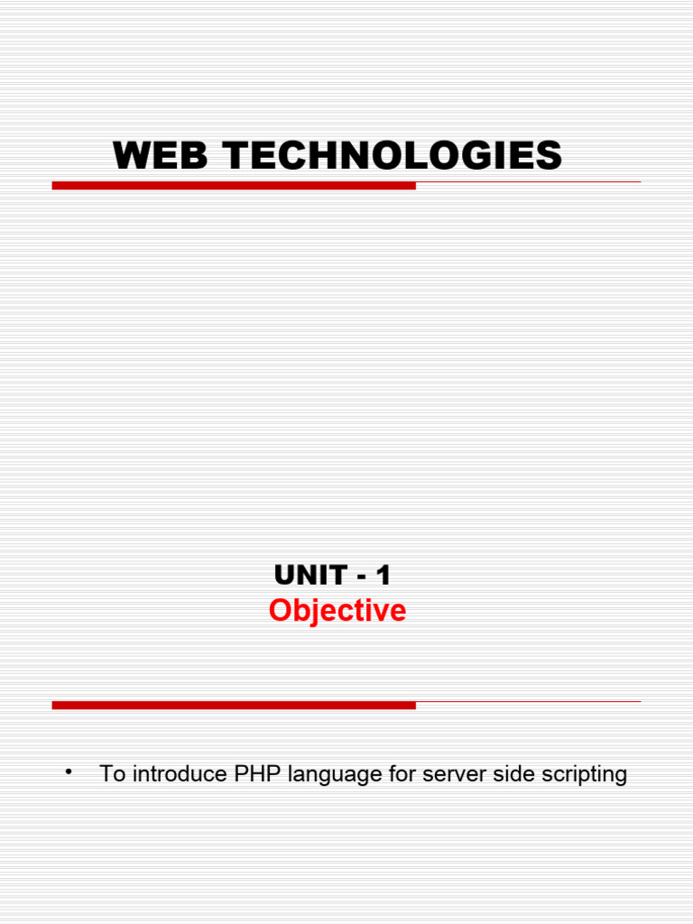 Introduction to PHP for Web Development | PDF | Php | Variable ...