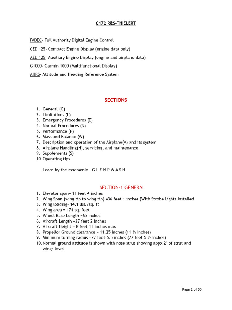 C172 R&S-Thielert Aircraft Manual | PDF | Diesel Engine | Jet Fuel