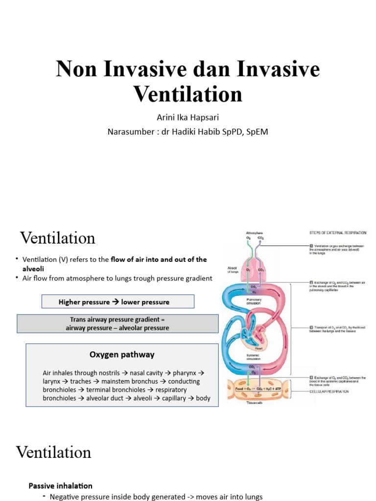 Invasive vs Non Invasive Ventilation PDF Lung Breathing