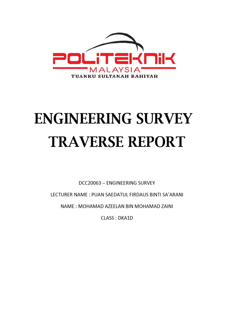 Introduction of Traverse | PDF | Surveying | Metrology