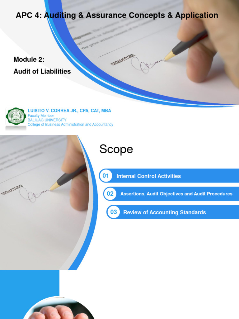 Presentation - Audit of Liabilities | PDF | Accounts Payable | Bonds ...