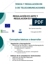 Regulación de telecomunicaciones y defensa de la competencia