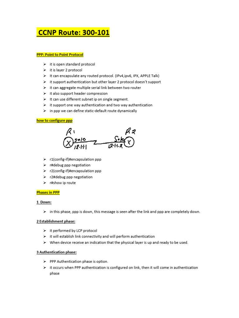 PPP Configuration for CCNP Route 300-101 | PDF | Internet | Computer ...