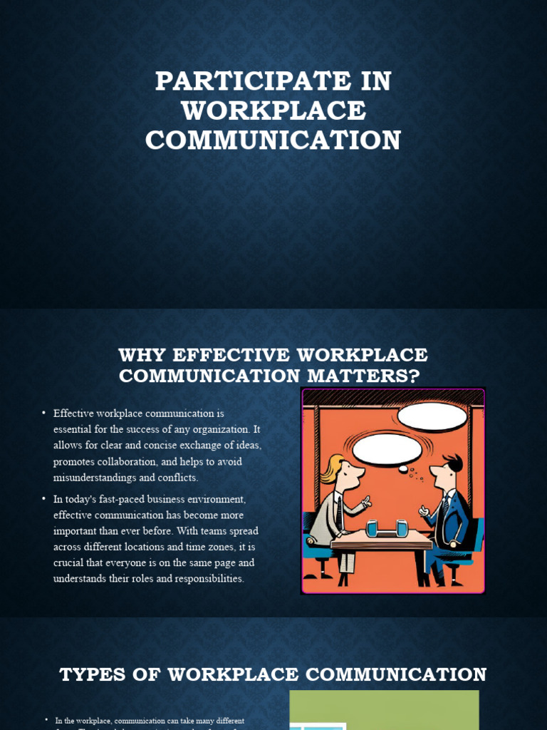 1 - Participate in Workplace Communication | PDF | Communication ...