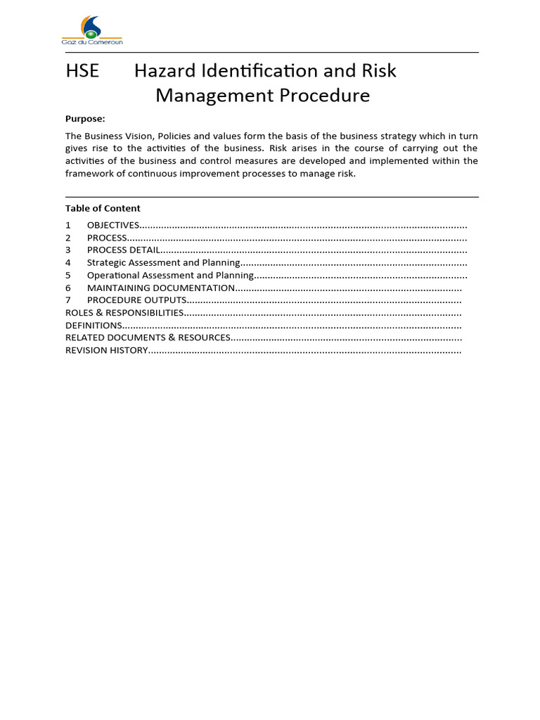 Hsep0301 Hazard Identification And Risk Management Pdf Risk