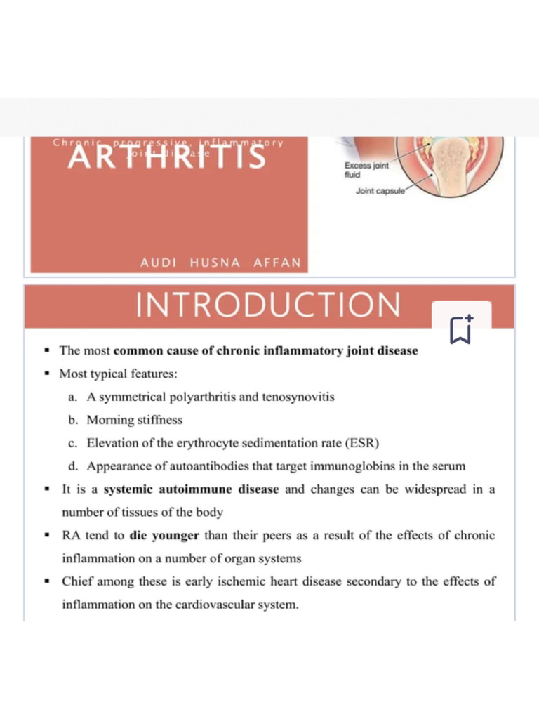 Rheumatoid Arthritis | PDF