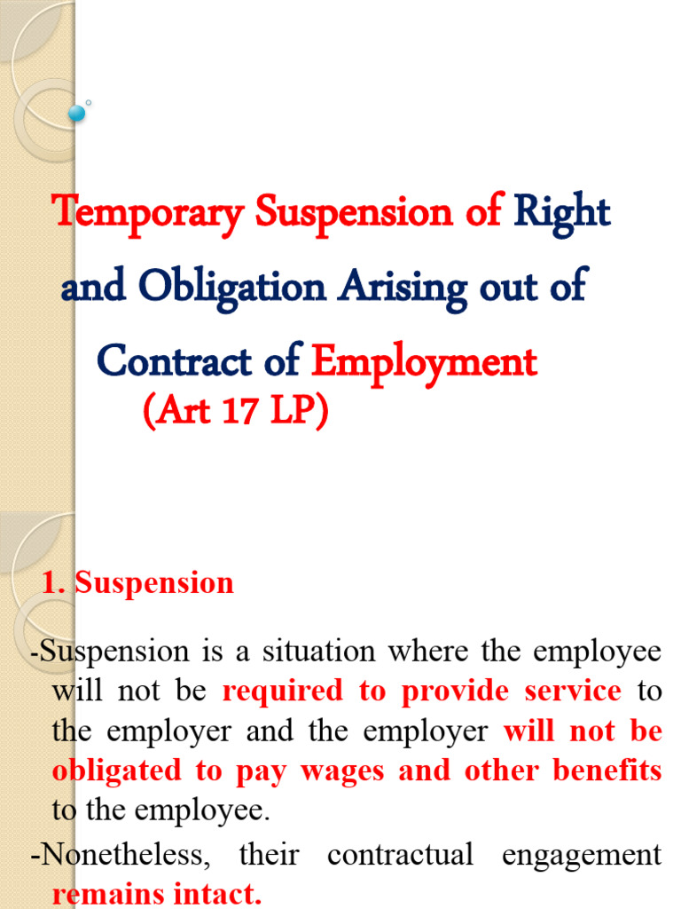 Employment Suspension& Termination Legal Issues ?? PDF Employment