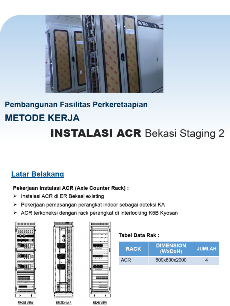 Instalasi ACR di ER Bekasi | PDF