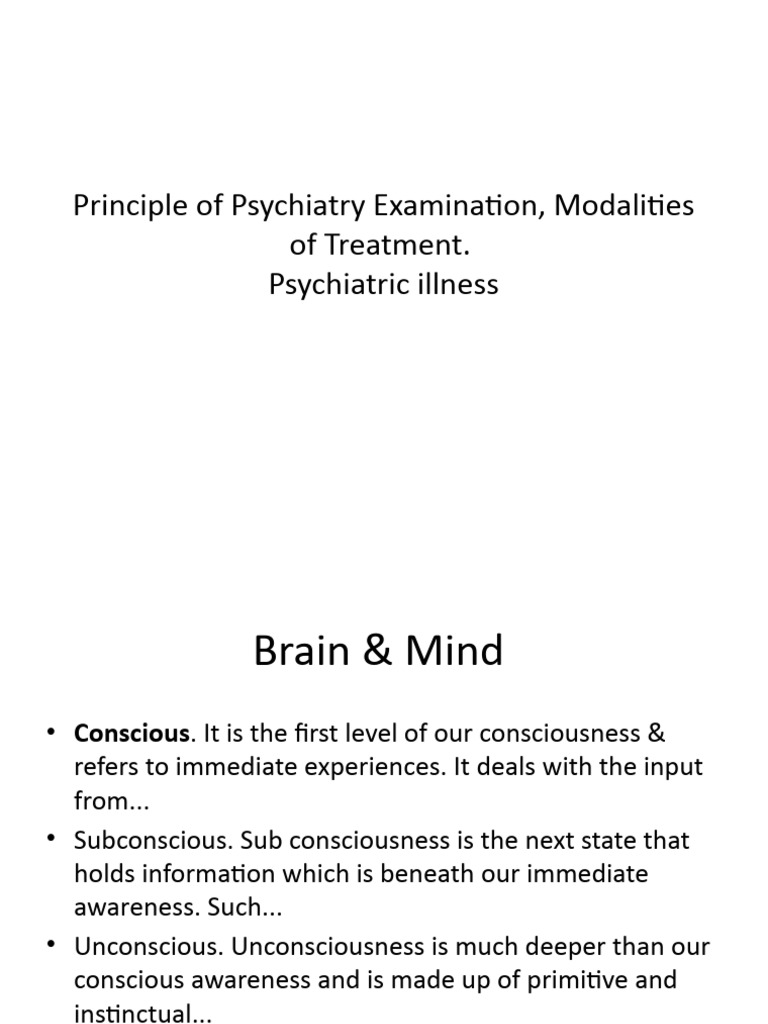 Principles Psychiatry | PDF | Psychotherapy | Psychiatry