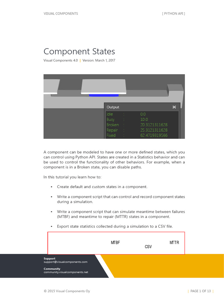 Component States in Visual Components | PDF | Computing | Computer ...